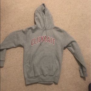 Grey Clickbait sweatshirt